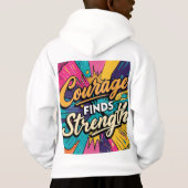 勇気が強いTシャツデザインを見つける(Zazzle) (裏面)