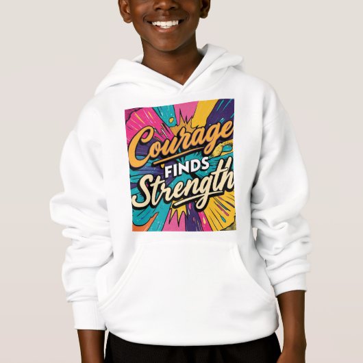 勇気が強いTシャツデザインを見つける(Zazzle) (正面)