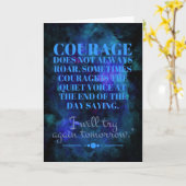 勇気が必ずしもカードを鳴らやる気を起こさせるさない カード (黄色い花)