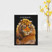 勇気が必ずしも折り畳まれたグリーティングカードを鳴らすわけではない カード (黄色い花)