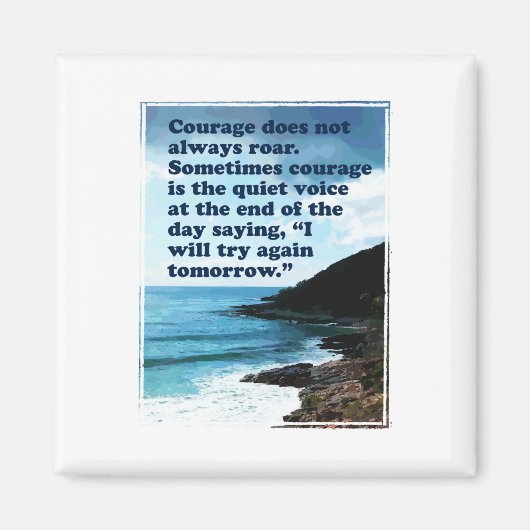 勇気が必ずしも磁石を鳴らすわけではない マグネット (正面)