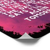 勇気が必ずしも黒声や暗い赤紫色 ポスター (角)