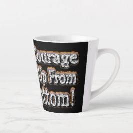 「勇気が必要」かわいいデザイン。買今 カフェラテマグ