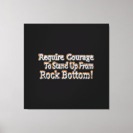 「勇気が必要」かわいいデザイン。買今 キャンバスプリント