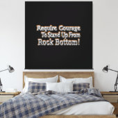 「勇気が必要」かわいいデザイン。買今 キャンバスプリント (インサイチュ (寝室))