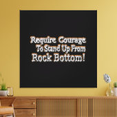 「勇気が必要」かわいいデザイン。買今 キャンバスプリント (インサイチュ (リビング))