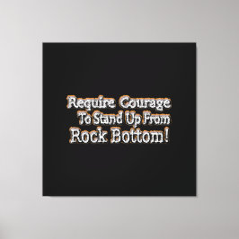 「勇気が必要」かわいいデザイン。買今 キャンバスプリント