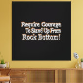 「勇気が必要」かわいいデザイン。買今 キャンバスプリント (インサイチュ (リビング))