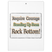 「勇気が必要」かわいいデザイン。買今 クリップボード (裏面)