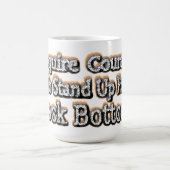 「勇気が必要」かわいいデザイン。買今 コーヒーマグカップ (中央)