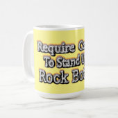 「勇気が必要」かわいいデザイン。買今 コーヒーマグカップ (正面左)