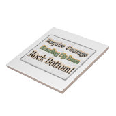 「勇気が必要」かわいいデザイン。買今 タイル (側面)