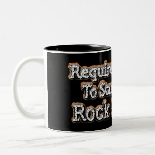 「勇気が必要」かわいいデザイン。買今 ツートーンマグカップ (左)