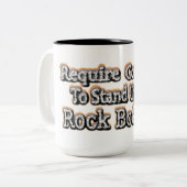 「勇気が必要」かわいいデザイン。買今 ツートーンマグカップ (正面左)