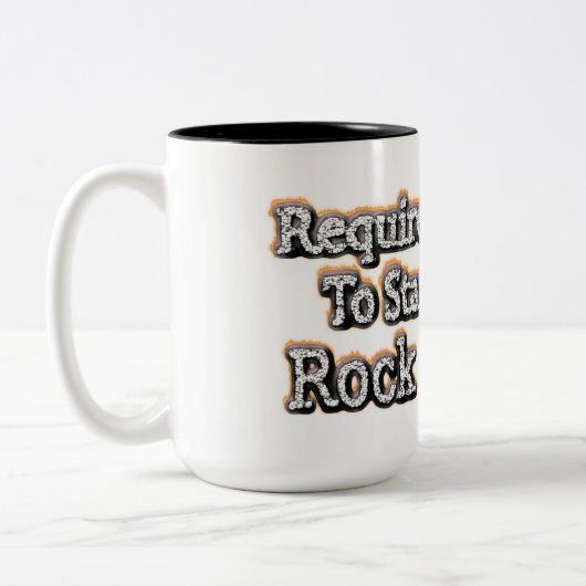 「勇気が必要」かわいいデザイン。買今 ツートーンマグカップ (左)