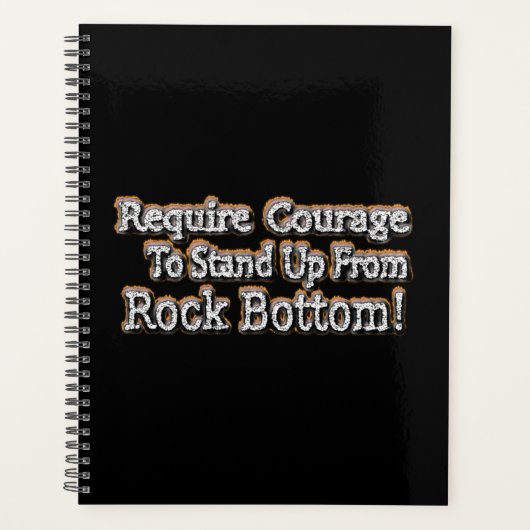 「勇気が必要」かわいいデザイン。買今 プランナー手帳 (正面)