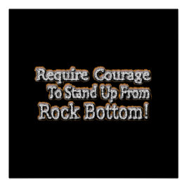 「勇気が必要」かわいいデザイン。買今 ポスター