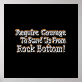 「勇気が必要」かわいいデザイン。買今 ポスター