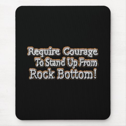 「勇気が必要」かわいいデザイン。買今 マウスパッド (正面)