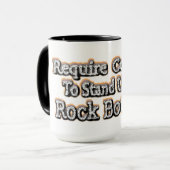 「勇気が必要」かわいいデザイン。買今 マグカップ (正面左)