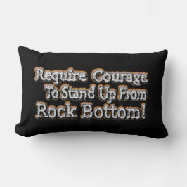 「勇気が必要」かわいいデザイン。買今 ランバークッション