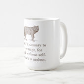 勇気さえあれば十分だ コーヒーマグカップ (正面右)