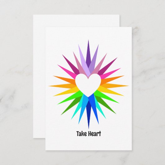 "勇気づけ" カード (正面/裏面)