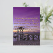 勇気と強さの祈りの言葉フラットグリーティングカード カード (スタンド正面)