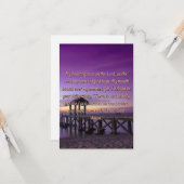 勇気と強さの祈りの言葉フラットグリーティングカード カード (正面/裏面インサイチュ)