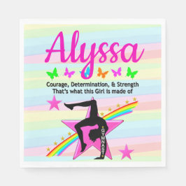 勇気と強さを体操する スタンダードランチョンナプキン