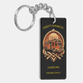 勇気と献身的な消防署 キーホルダー (正面左)
