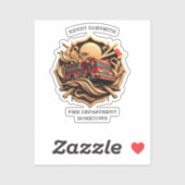 勇気と献身的な消防署 シール (シート)