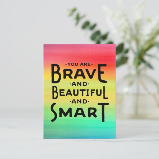 勇気と美しさと賢さのポストカード ポストカード (スタンド正面)