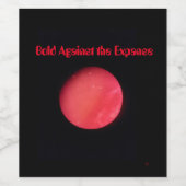 勇気と逆境 ワインラベル (シングルラベル)