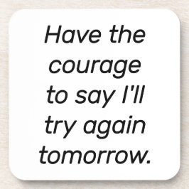 勇気のあるプラスチック懸命を持つ コースター