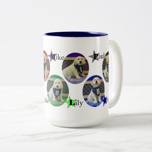 勇気のくずバンダナのマグ ツートーンマグカップ (正面右)