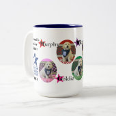 勇気のくずバンダナのマグ ツートーンマグカップ (正面左)