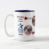 勇気のくずバンダナのマグ ツートーンマグカップ (左)