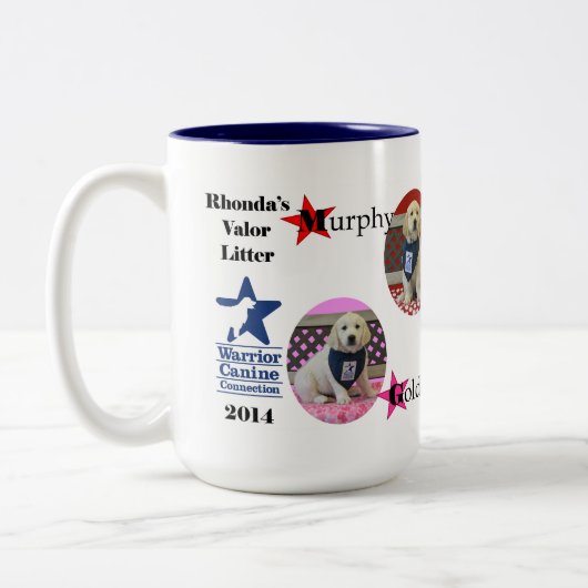 勇気のくずバンダナのマグ ツートーンマグカップ (左)