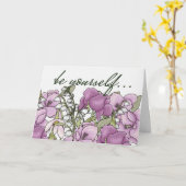 勇気のためのグラジオラス カード (黄色い花)