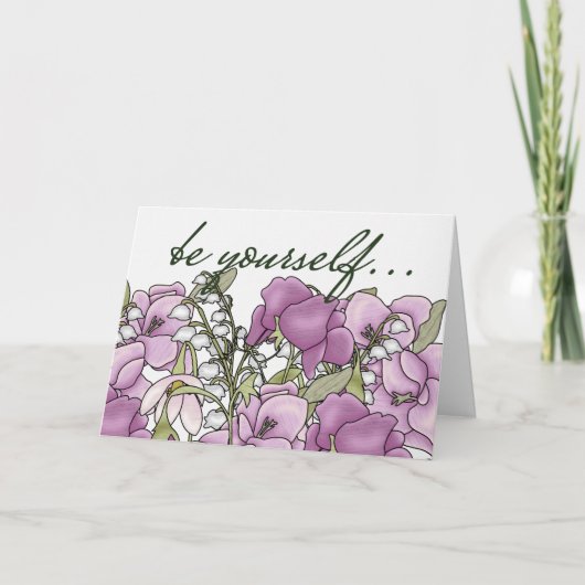 勇気のためのグラジオラス カード (正面)