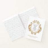 勇気のクイーンヒーリングジャーニー詩金ゴールドバロック ノートブック (内部)