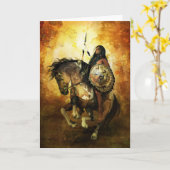 勇気のネイティブアメリカンカード カード (黄色い花)