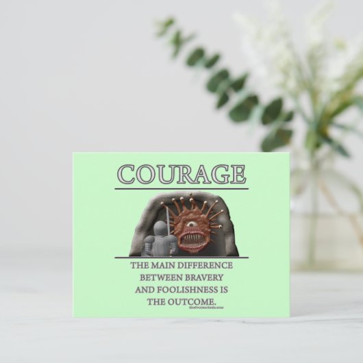 勇気のファンタジー(de)の意欲の元 ポストカード (スタンド正面)