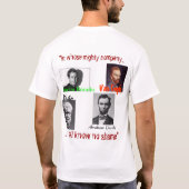 勇気のプロジェクトのバッジ Tシャツ (裏面)