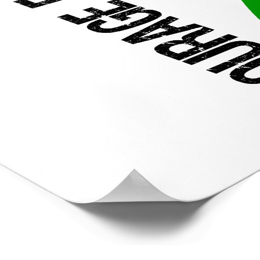 勇気の信仰が希望5精神的な健康 ポスター (角)