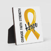 勇気の信仰希望5小児癌 フォトプラーク (正面)