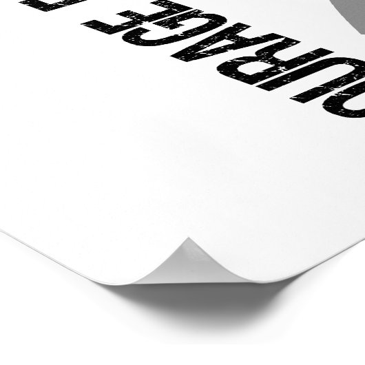 勇気の信仰5脳がんを願う ポスター (角)