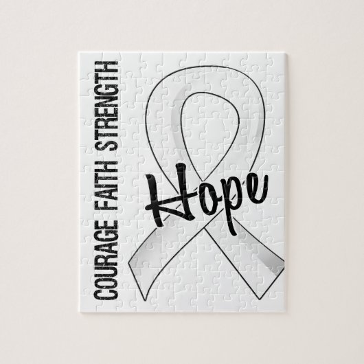 勇気の信頼の希望5の肺癌 ジグソーパズル (縦)