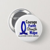 勇気の信頼の強さの希望のGuillainの機械段Syndrom 缶バッジ (正面&裏面)